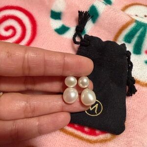 Mejuri Pearl Earrings